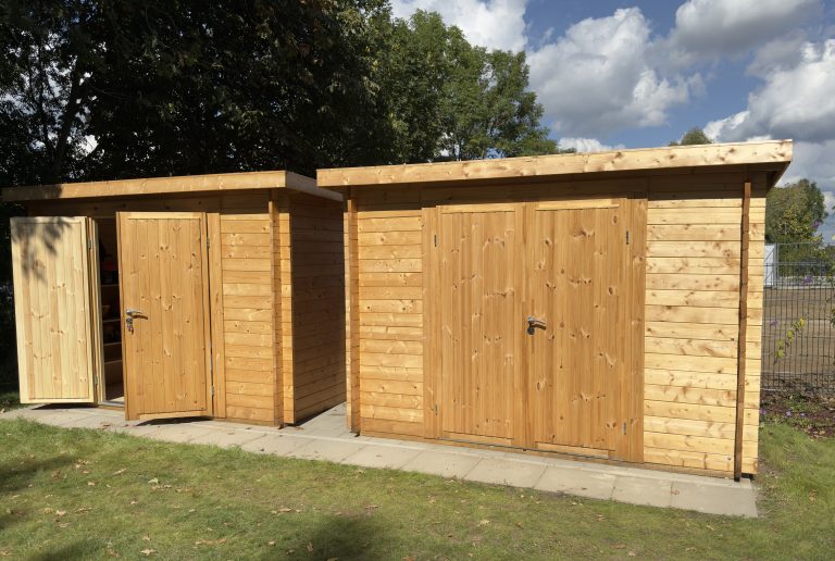 Die Gerätehäuser wurden imprägniert